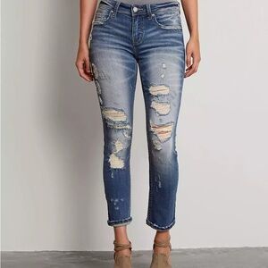 Buckle Black Fit No. 256 Slouchy Stretch Skinny  Jean sz 25‎